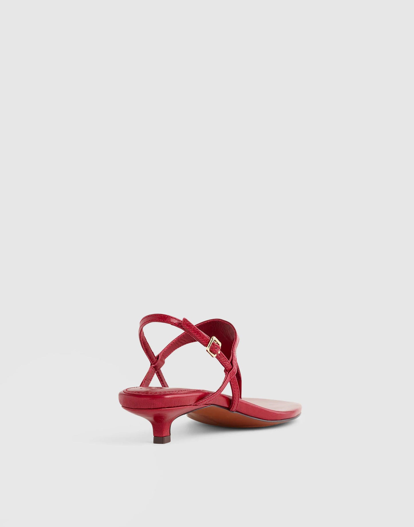 The Chiara Kitten Heel Slingback Sandal Wild Cranberry | Madewell