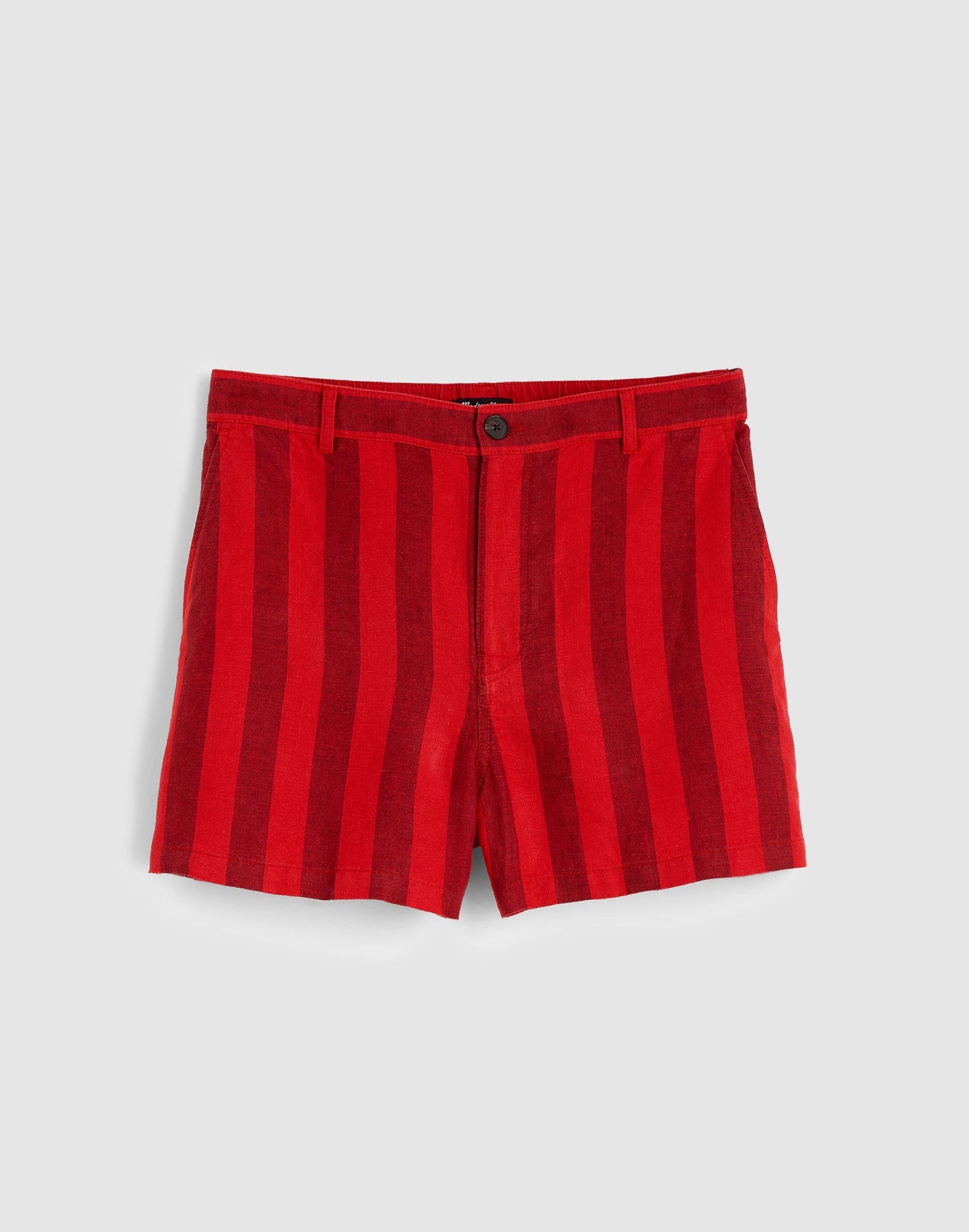 The Zoe Short in 100% Linen Enamel Red | Madewell