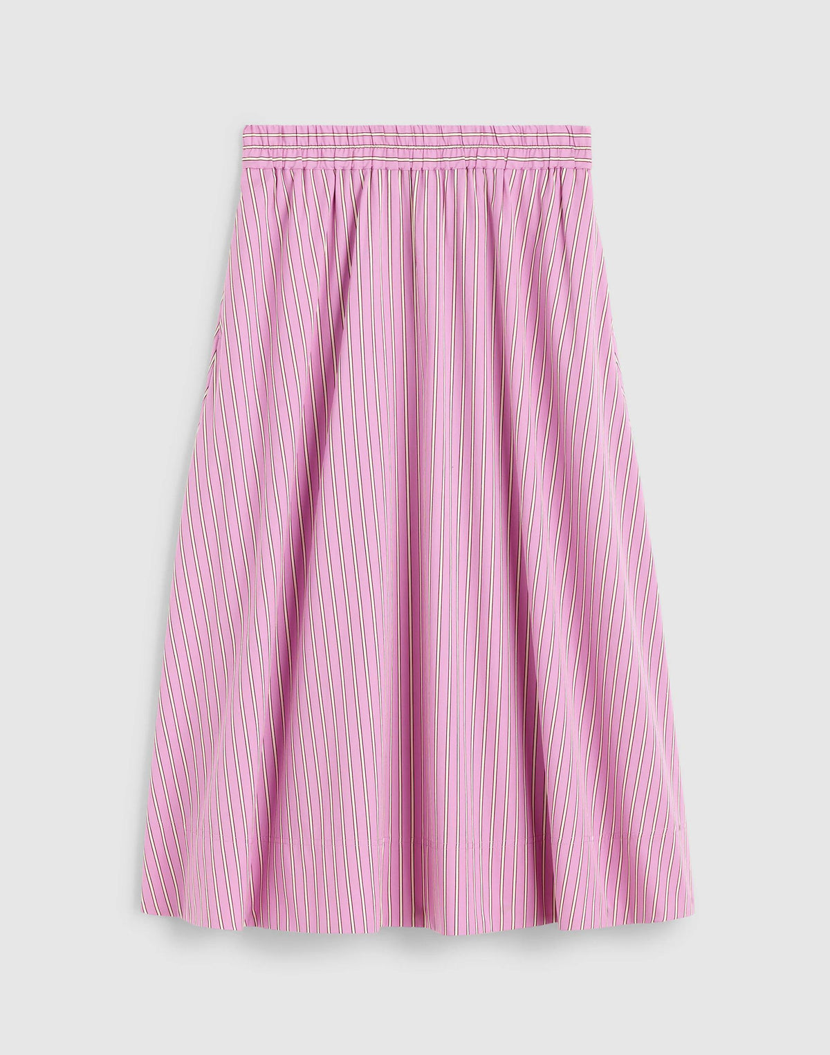 Midi Circle Skirt in Poplin Warm Wisteria | Madewell