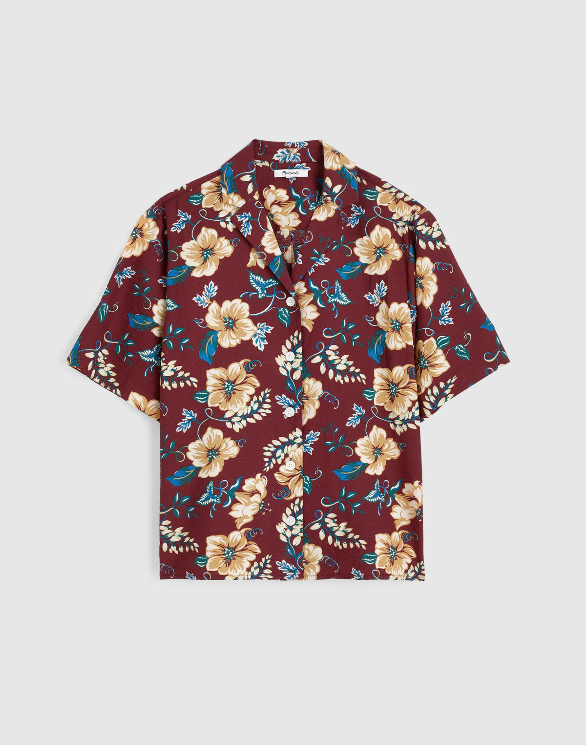 Relaxed Camp Shirt Dusty Merlot | Madewell