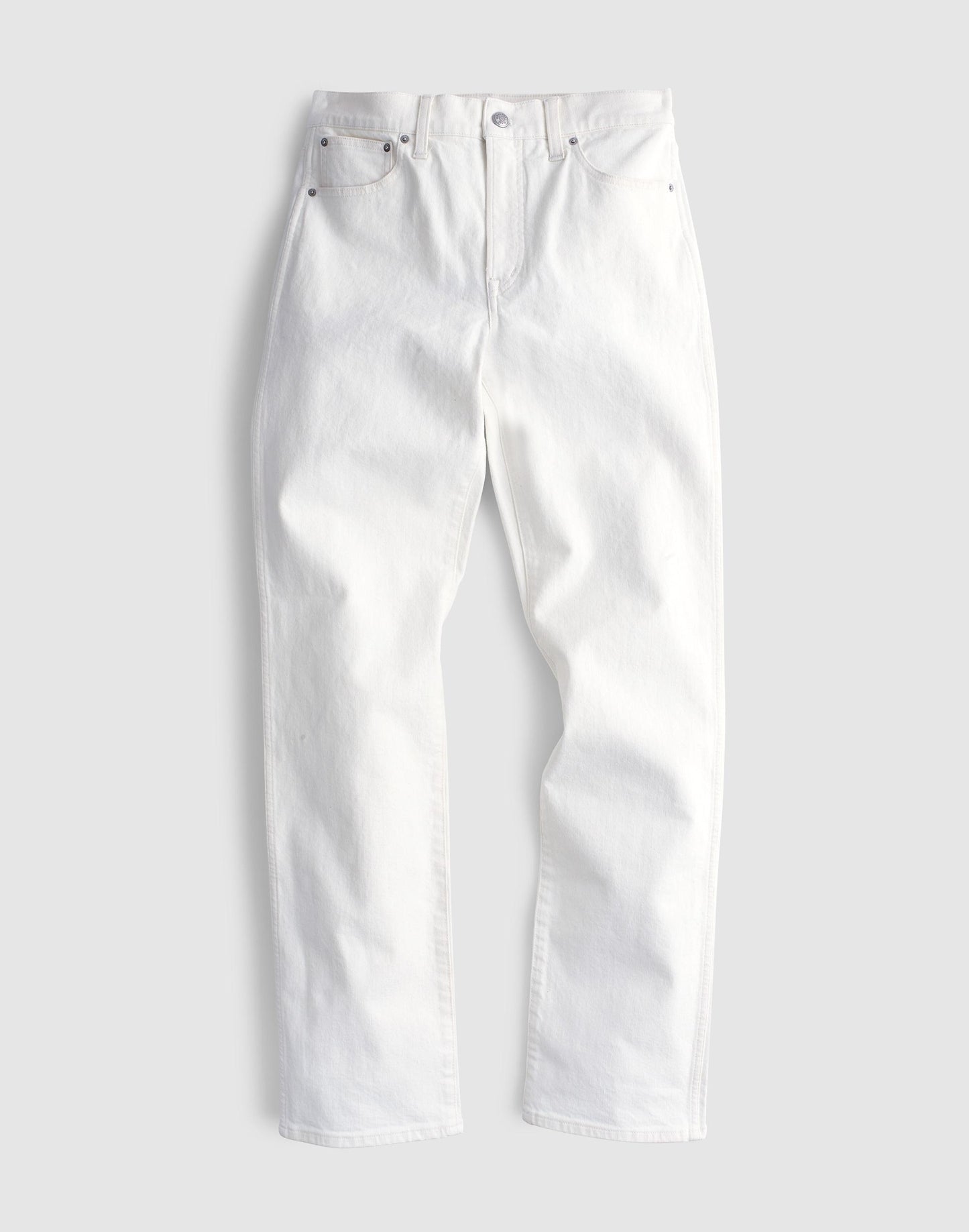 The Longline Straight Jean Tile White | Madewell