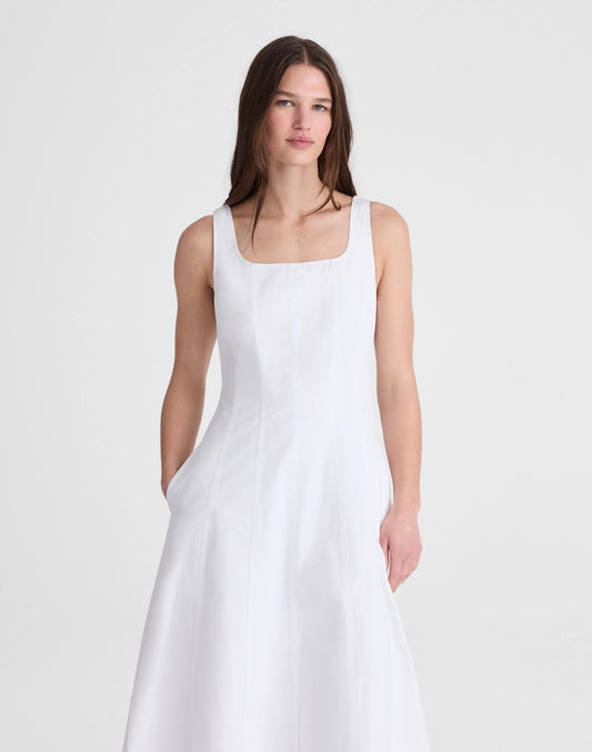 The Rylee Midi Dress White | Madewell
