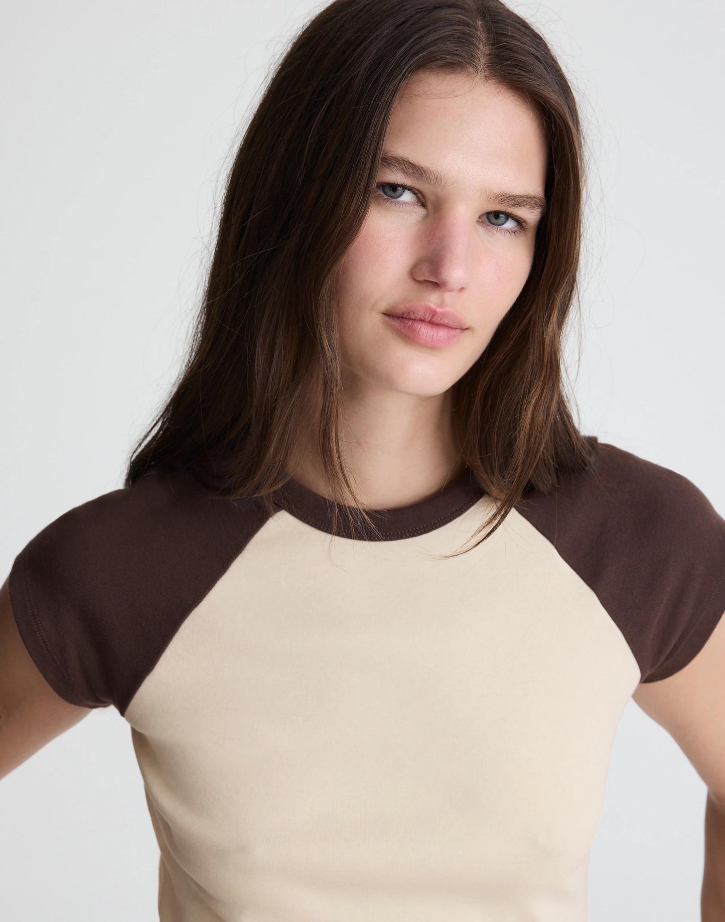 The '90s Crewneck Tee in Compact Cotton Ringer Classic Indigo | Madewell