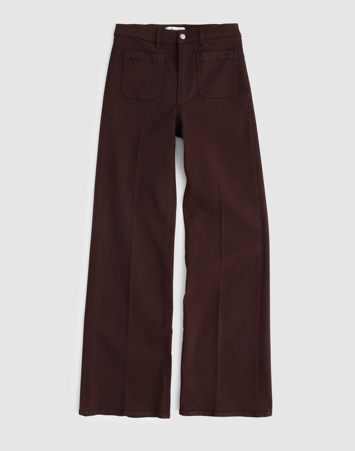 The Emmy Wide-Leg Pant Dark Carob | Madewell