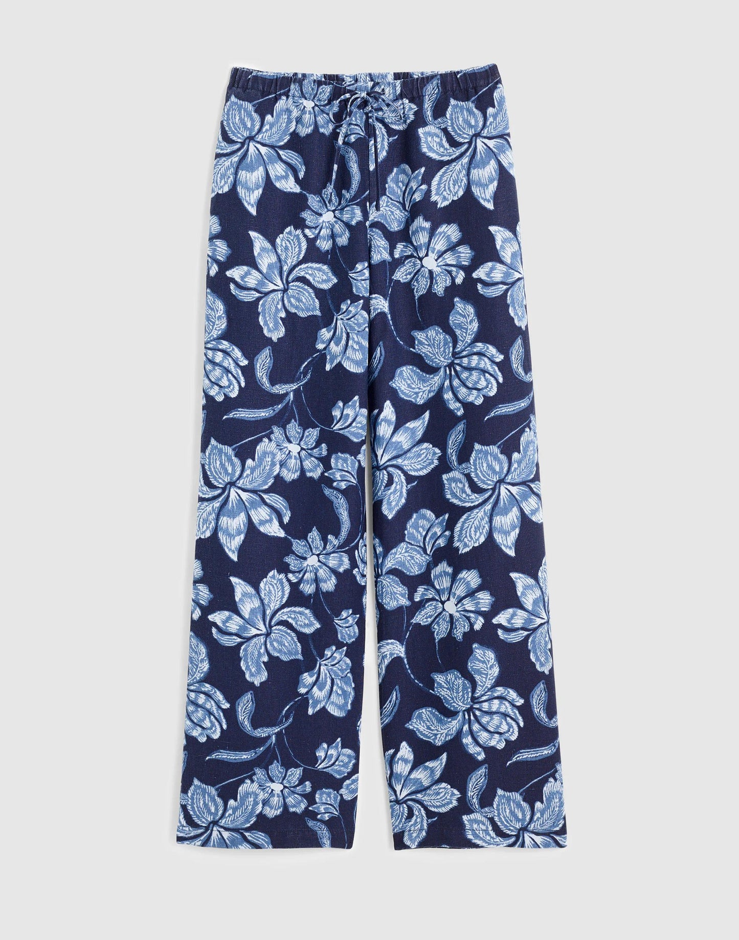 Pull-On Pants in 100% Linen Classic Indigo | Madewell