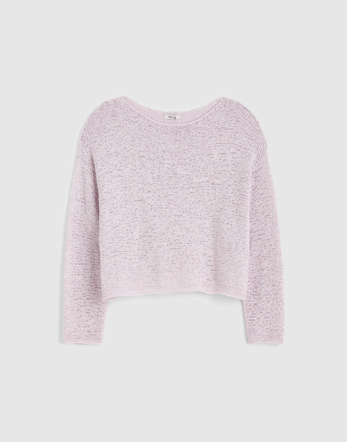 Boatneck Pullover Sweater Marble Lilac | Madewell