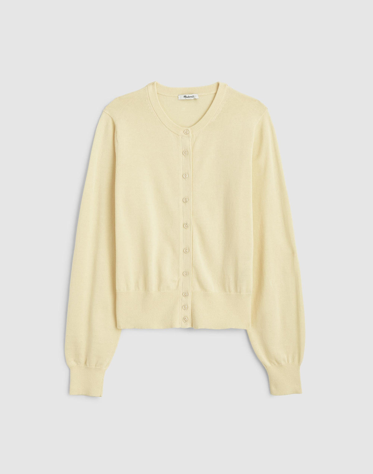 Button-Front Cardigan in 100% Cotton Candlelight | Madewell