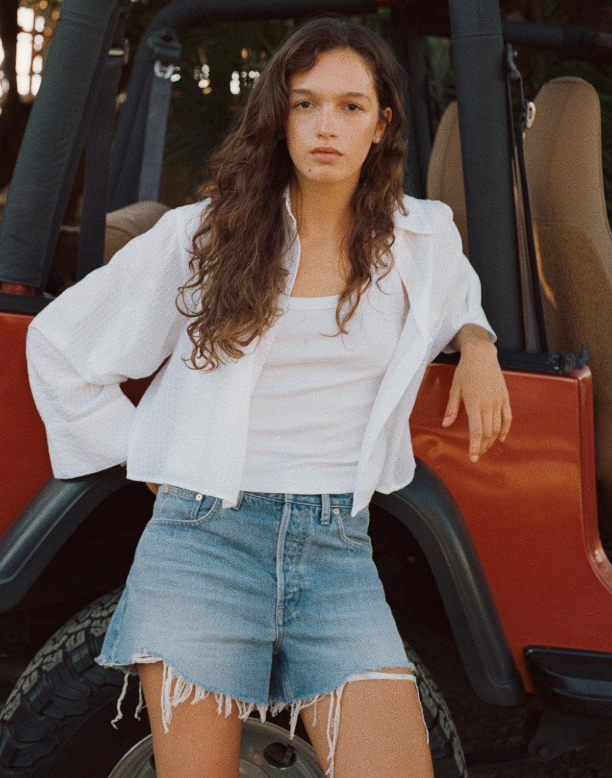 Straight-Hem Shirt White | Madewell