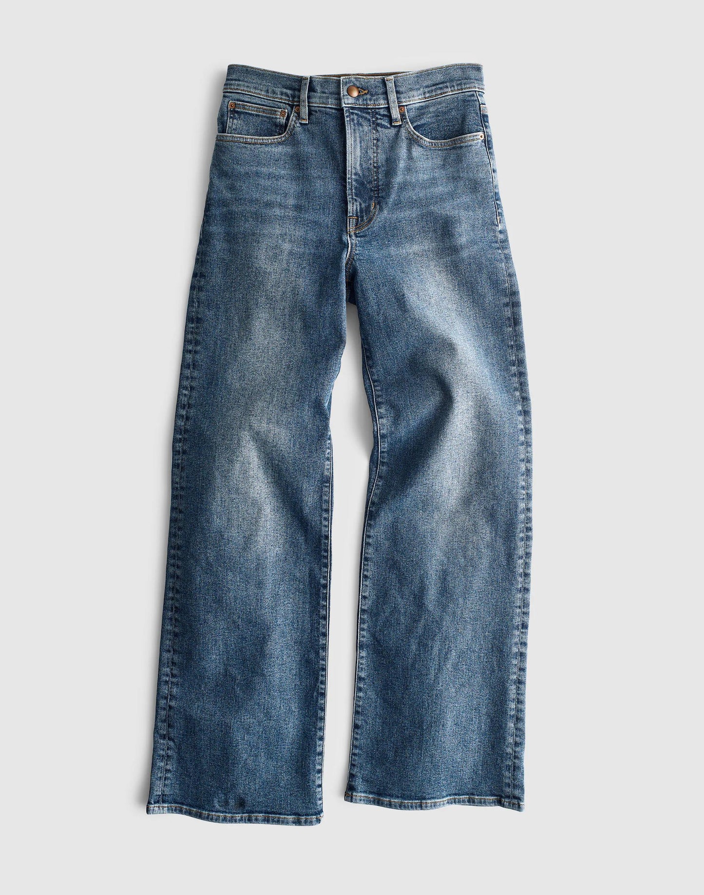 Circular Wide-Leg Jean Soft Indigo Wash | Madewell