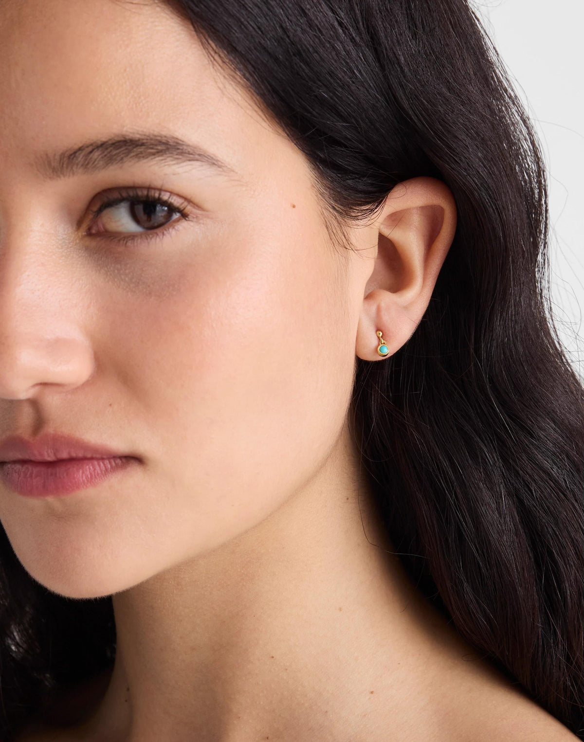 Demi-Fine Turquoise Drop Earrings Turquoise Multi | Madewell