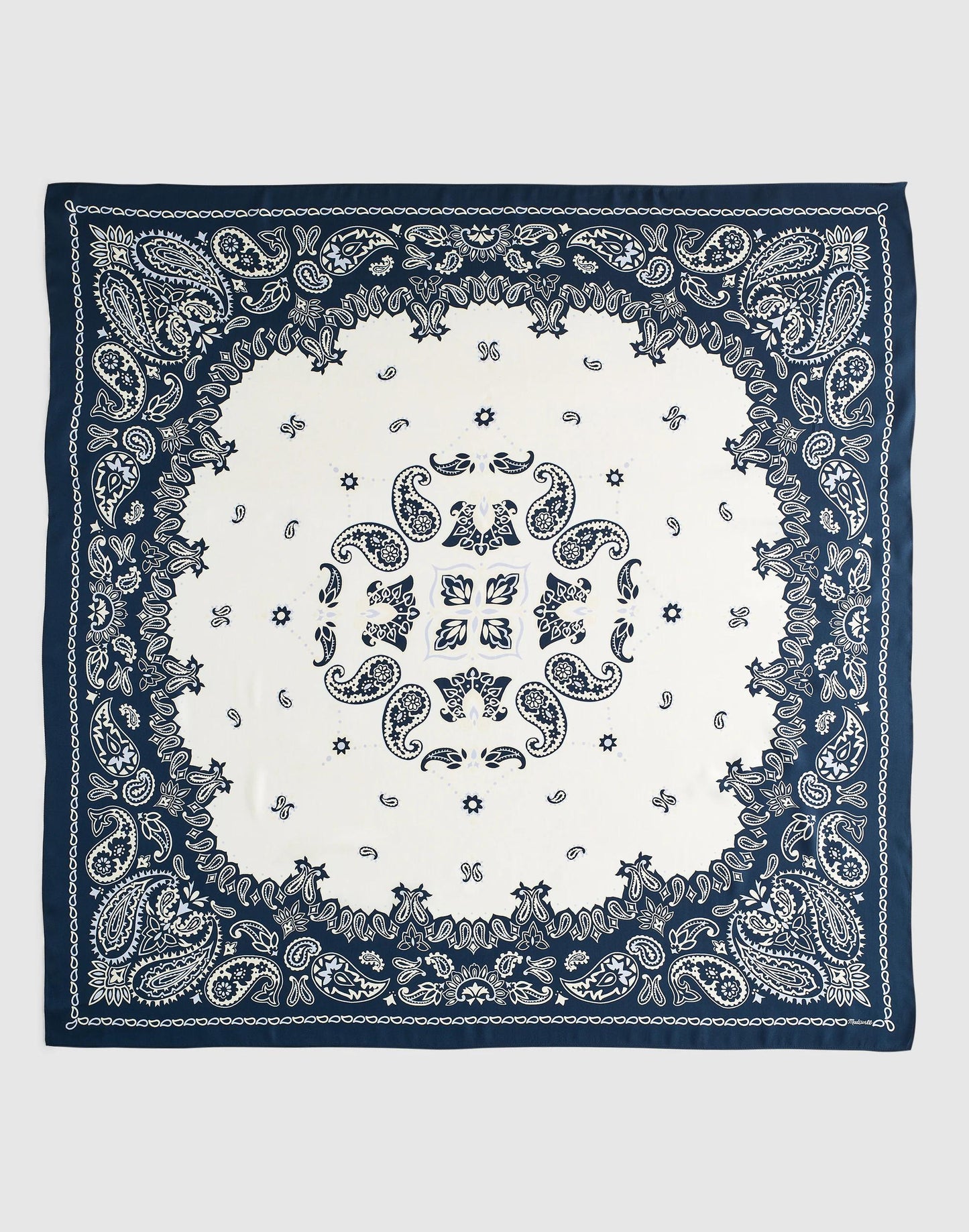Madewell x Shopbop Oversized Bandana in Silk Classic Indigo | Madewell