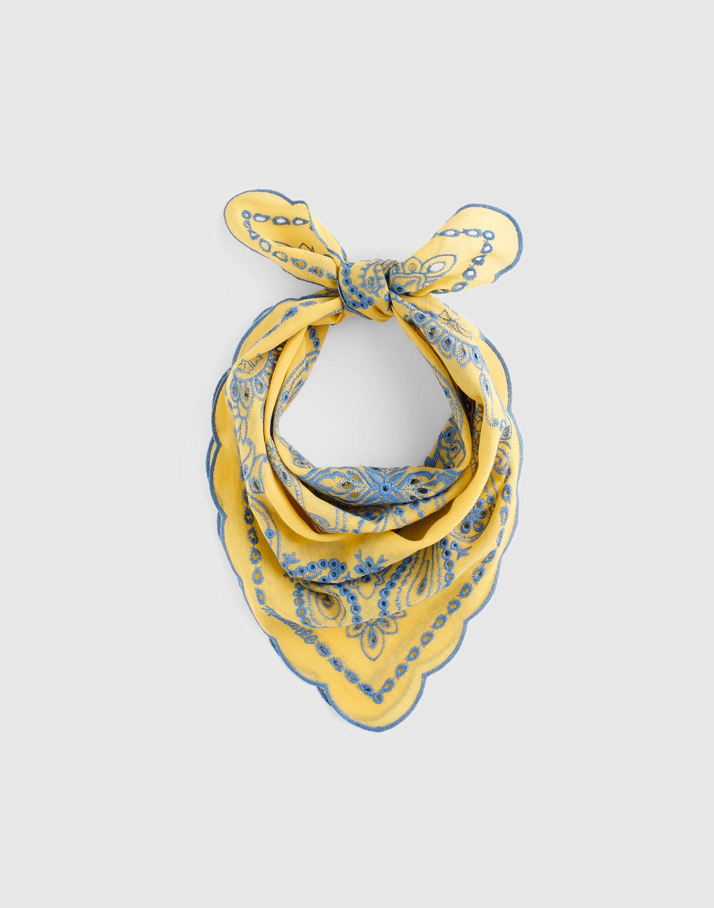 Organic Cotton Eyelet Bandana Bandana Eyelet Chamomile | Madewell