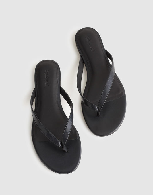 The Iggy Thong Sandal True Black | Madewell