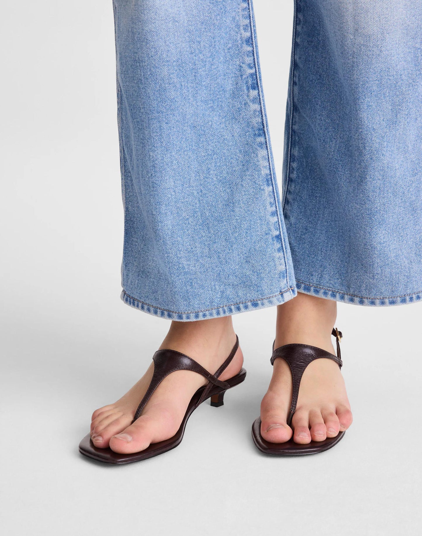 The Chiara Kitten Heel Slingback Sandal Espresso Bean | Madewell