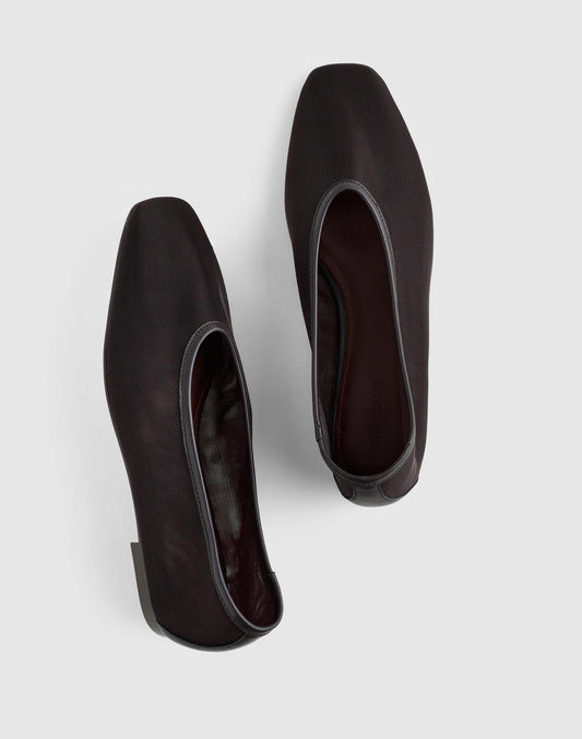 The Mylie Ballet Flat Dark Carob | Madewell