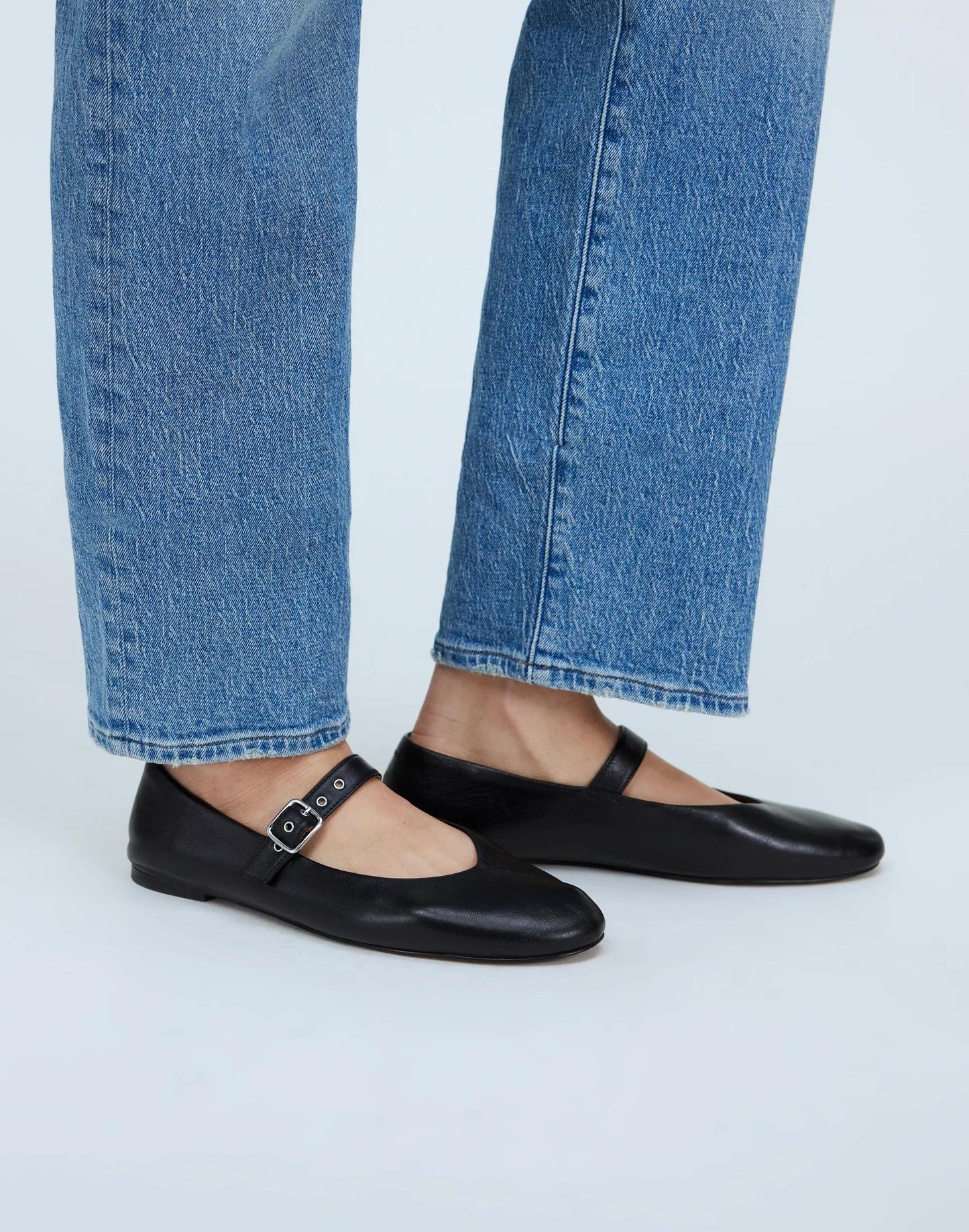 The Remy Mary Jane Flat True Black | Madewell