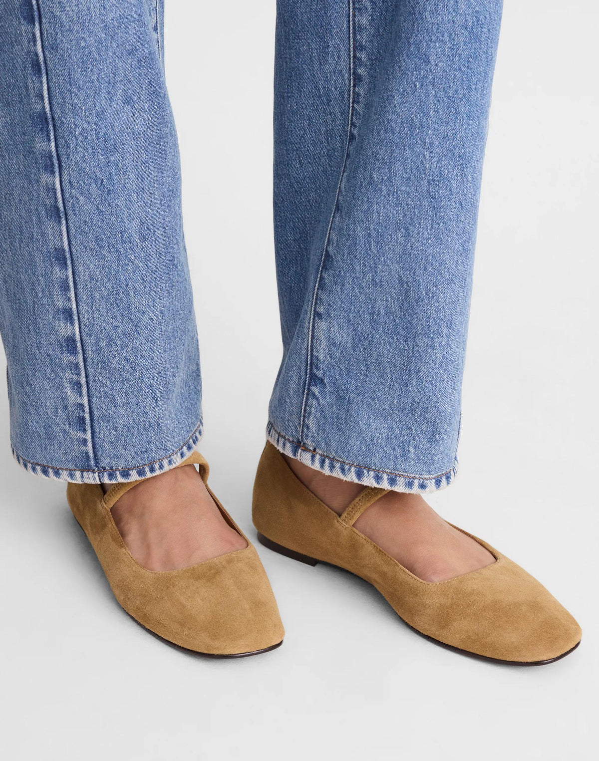 The Greta Ballet Flat Olive Surplus | Madewell