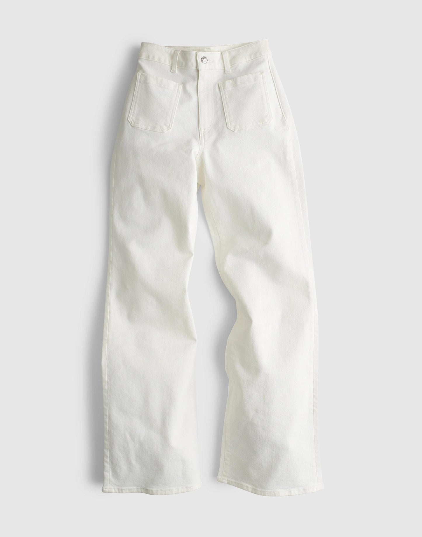 The Curvy Emmy Wide-Leg Jean in Super Stretch Denim Tile White | Madewell