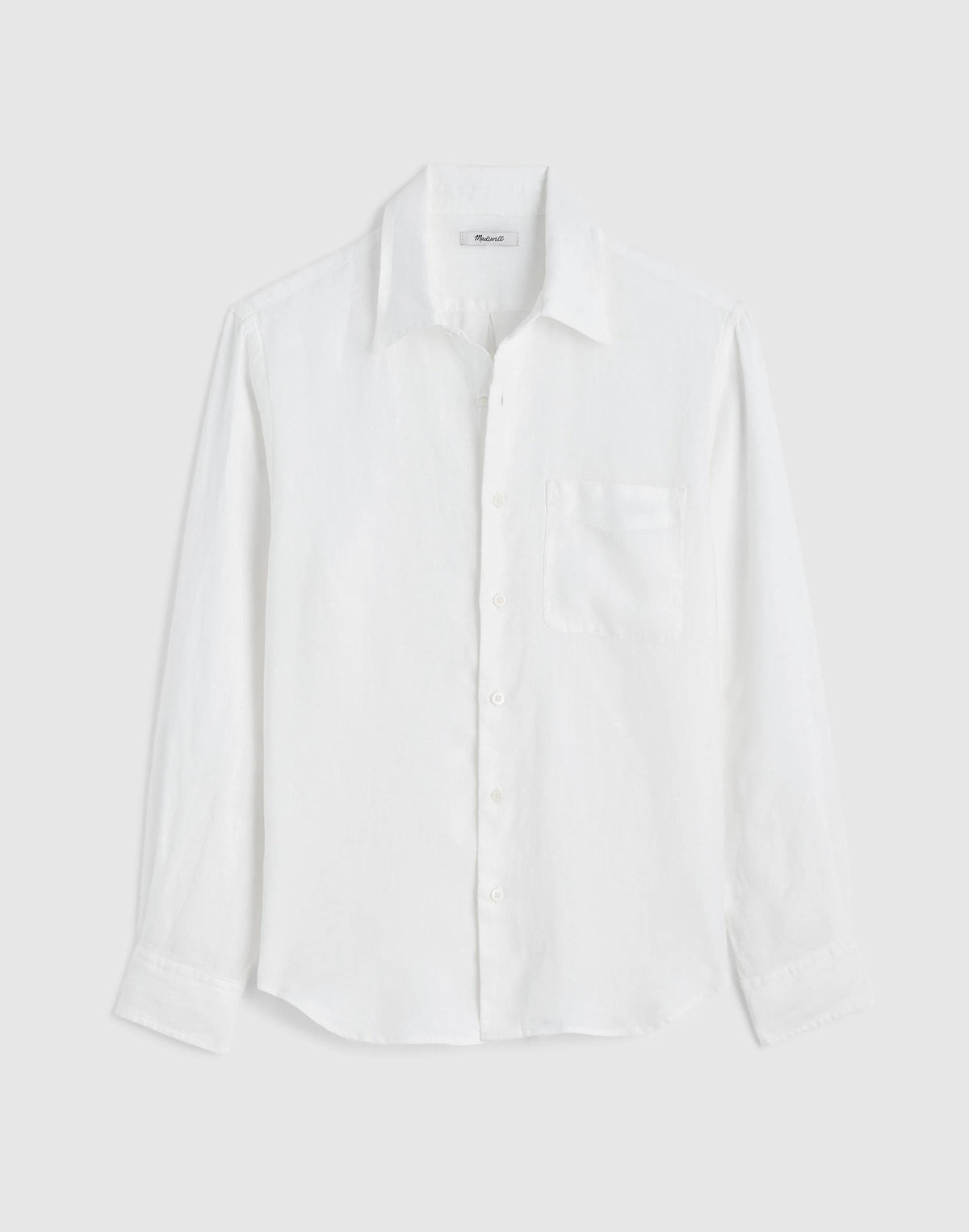 Button-Up Shirt in Linen White | Madewell