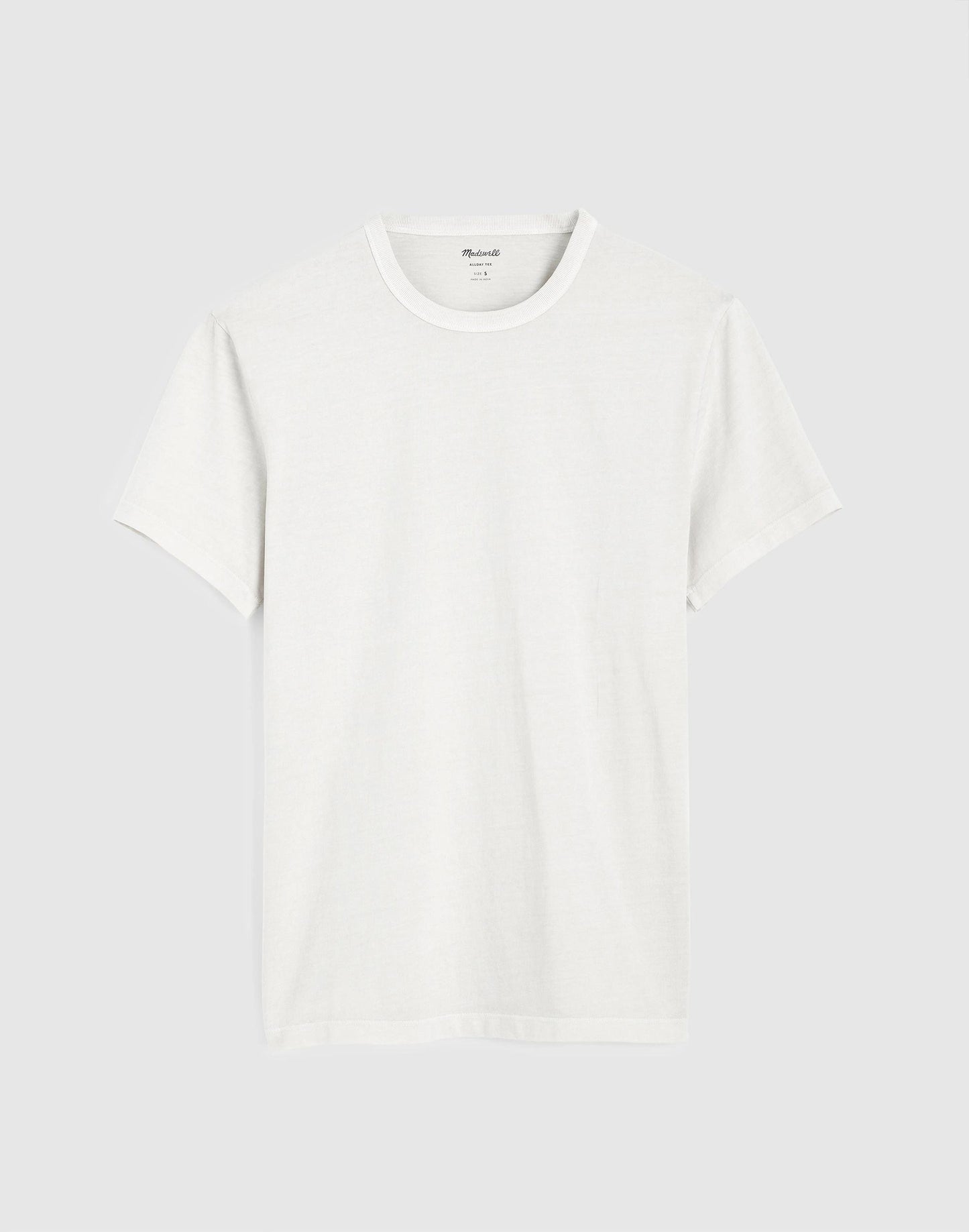 Garment-Dyed Allday Crewneck Tee Form Grey | Madewell