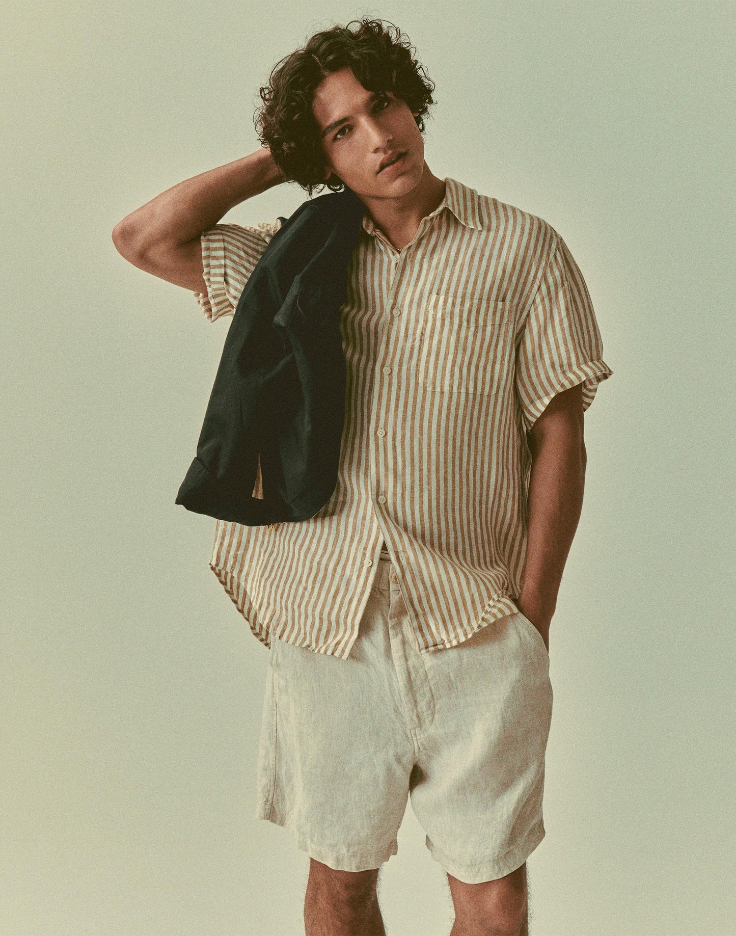 Pull-On Shorts in Linen Bleached | Madewell