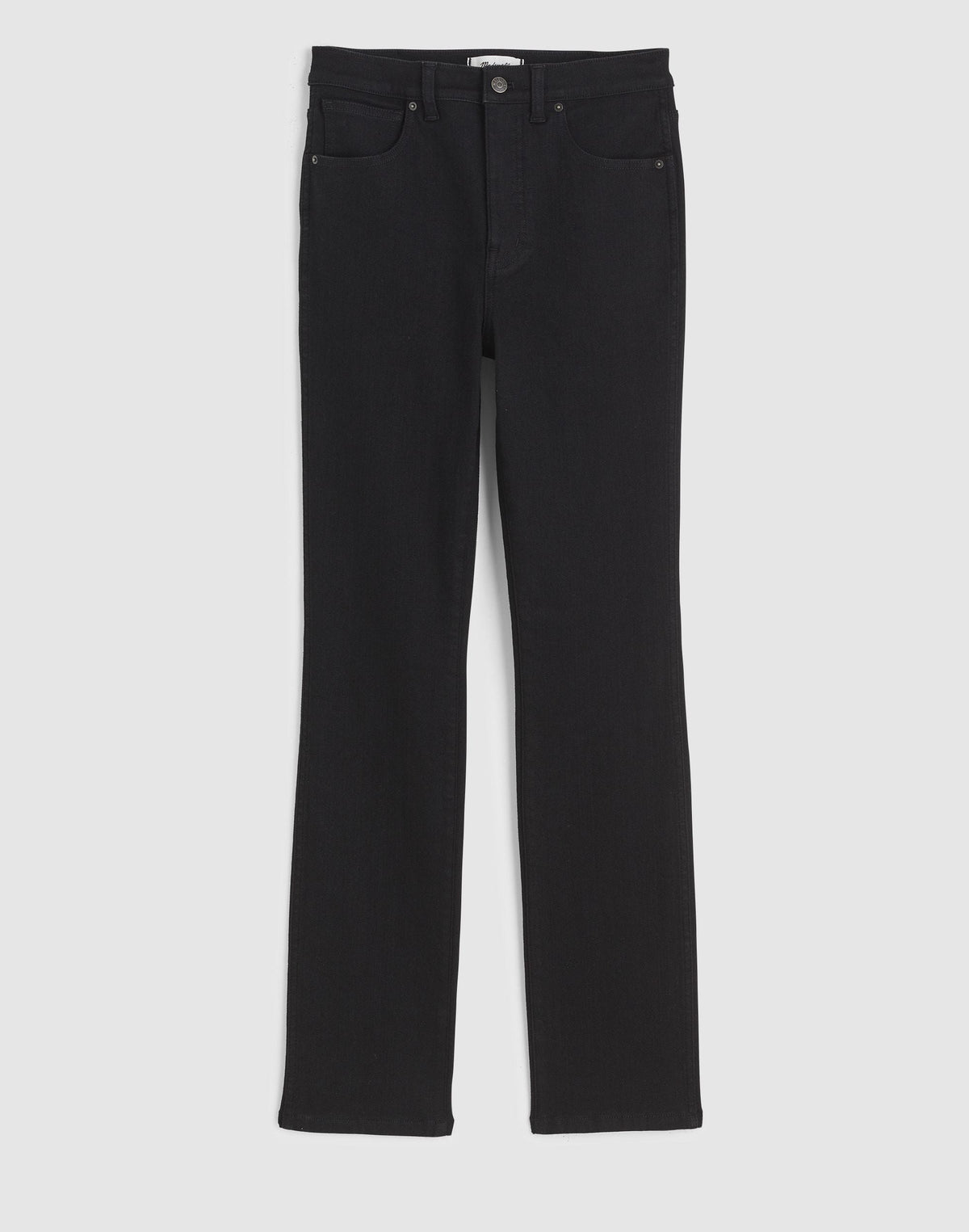 The Pencil Jean in Super Stretch Denim Black Frost | Madewell