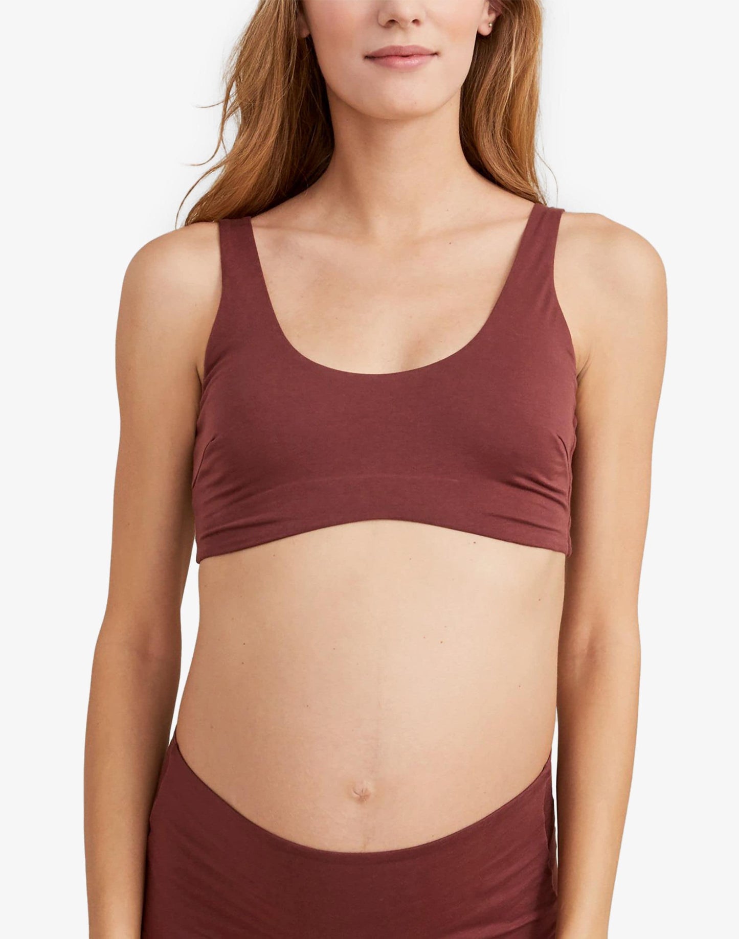 HATCH Collection® Maternity Skin To Skin Bra Dark Red | Madewell