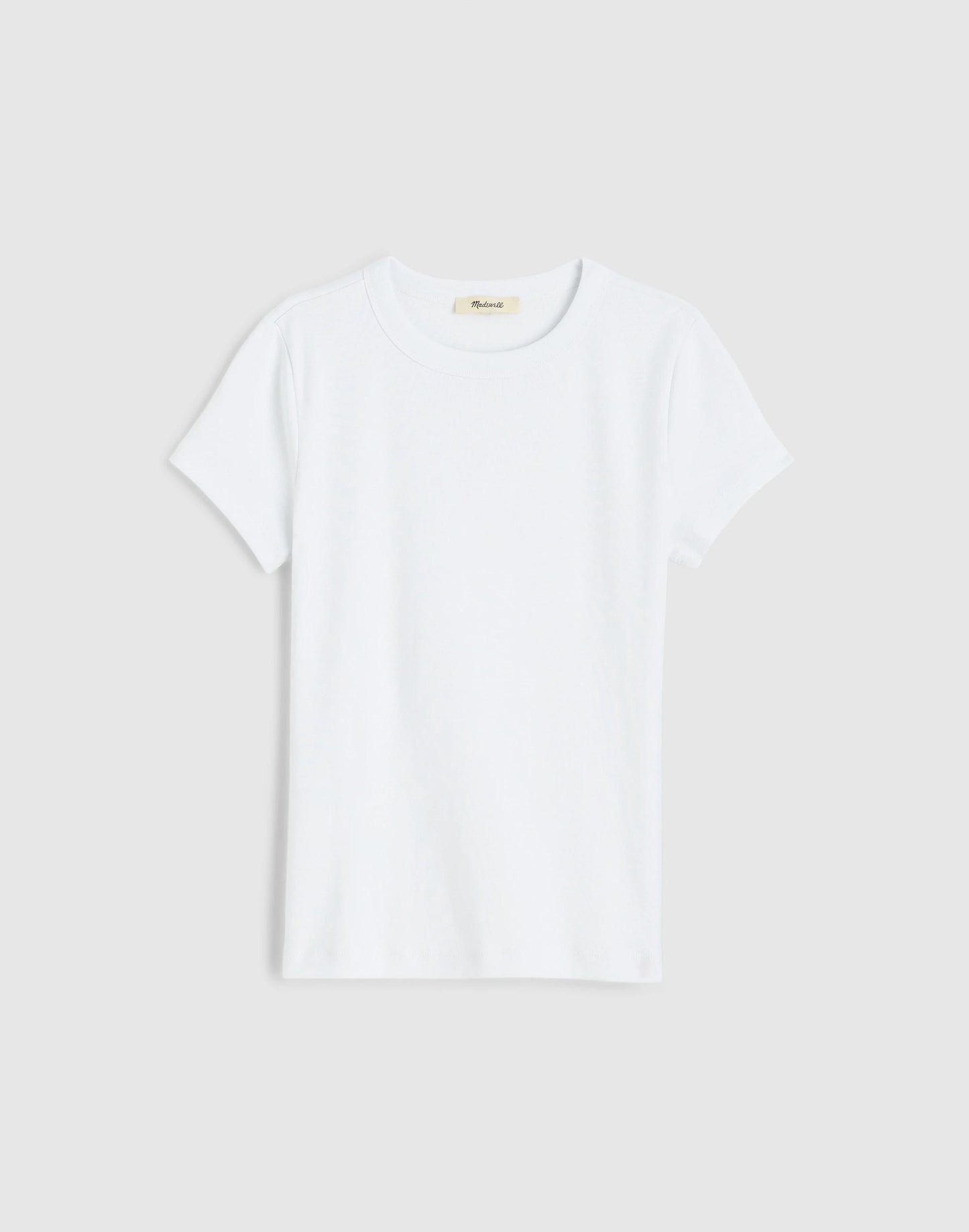 The '90s Crewneck Tee in Compact Cotton White | Madewell