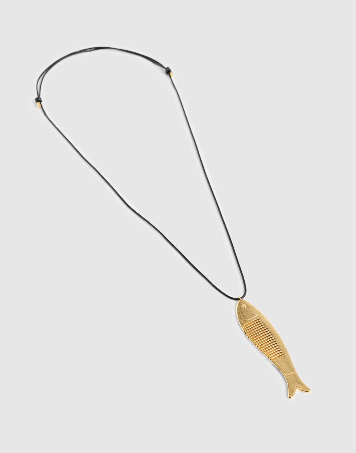 Fish Comb Charm Necklace Antique Gold | Madewell