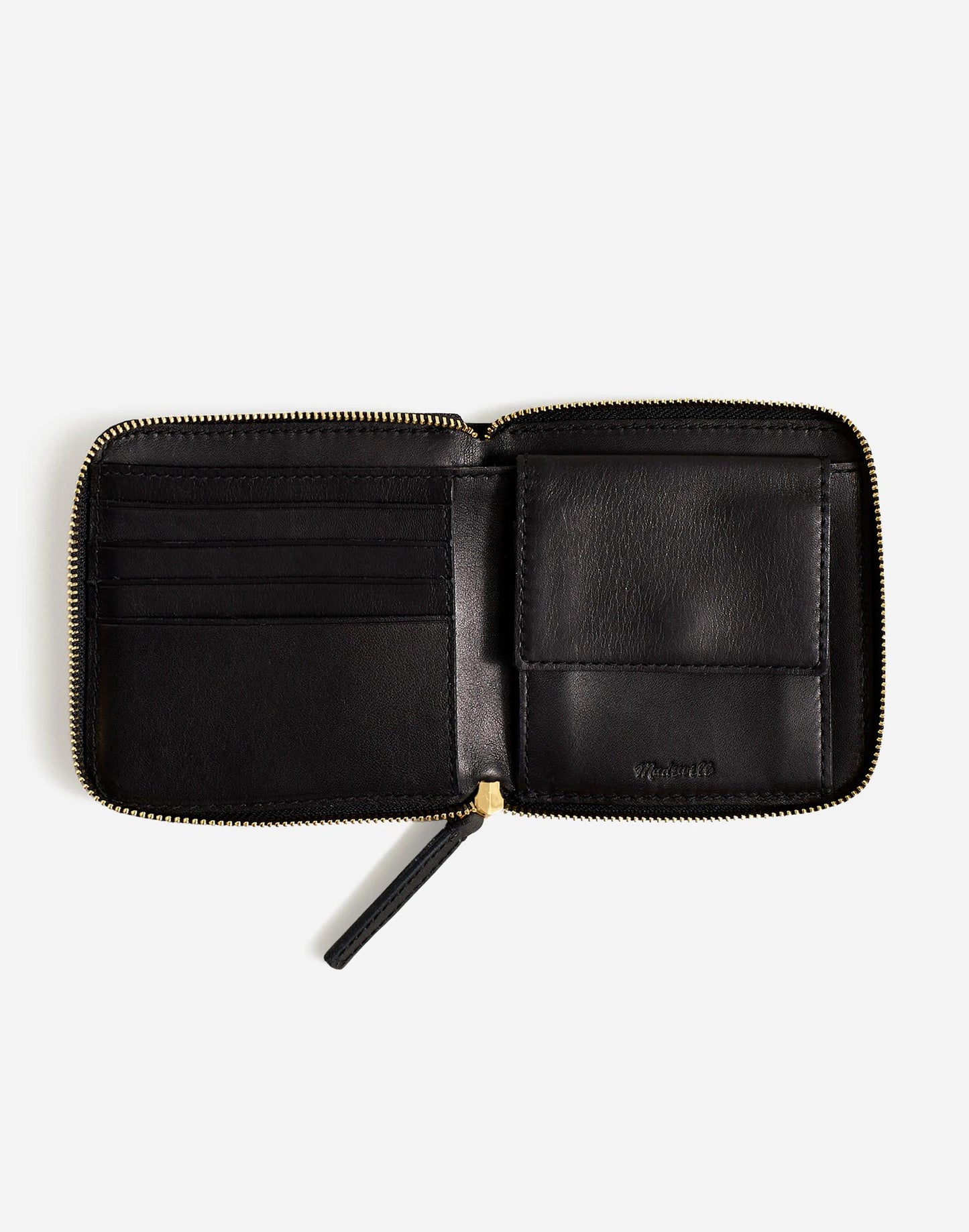 The Essential Zip Wallet True Black | Madewell