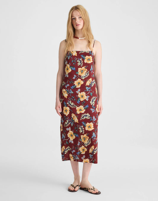 Squareneck Sleeveless Maxi Dress Dusty Merlot | Madewell