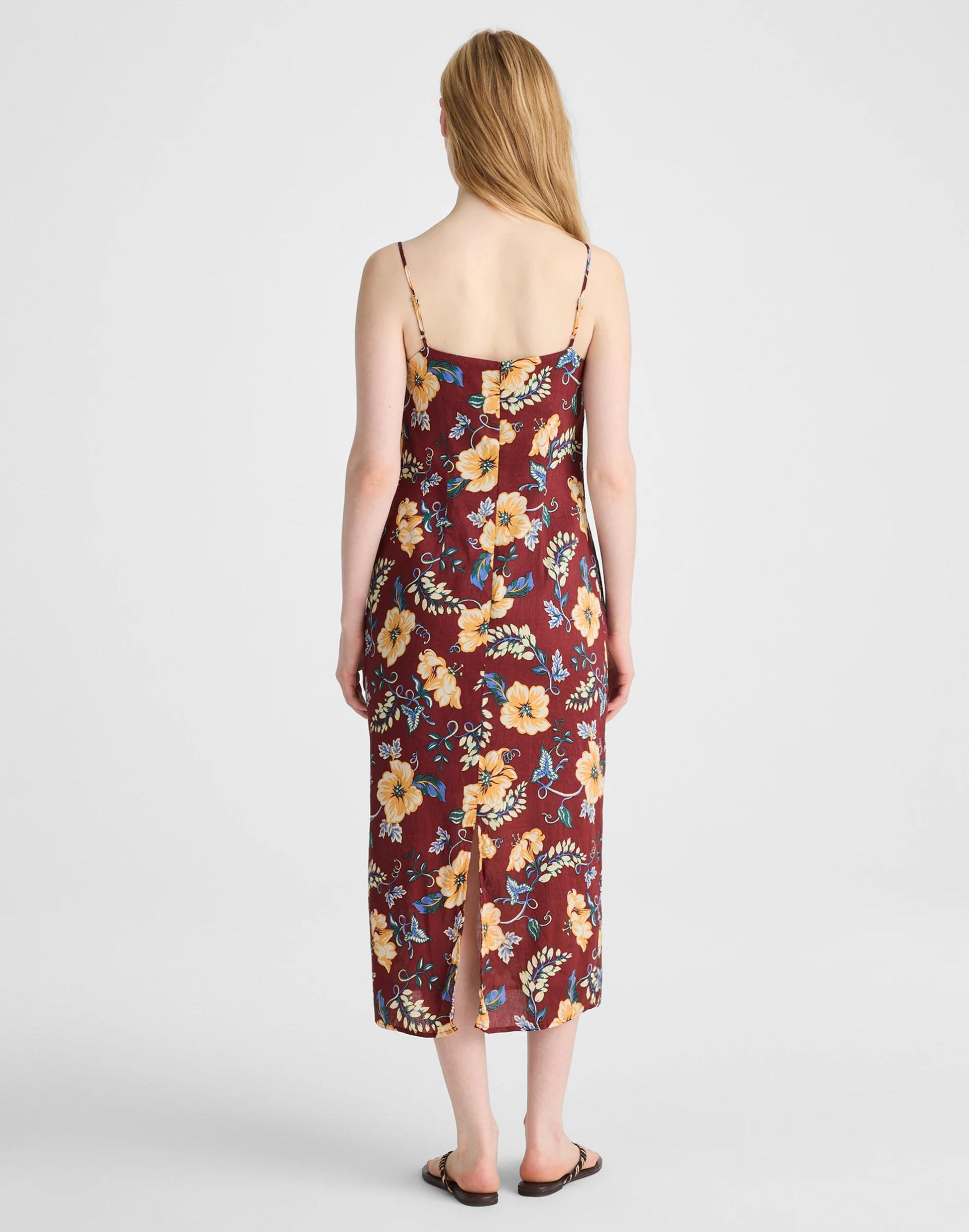 Squareneck Sleeveless Maxi Dress Dusty Merlot | Madewell