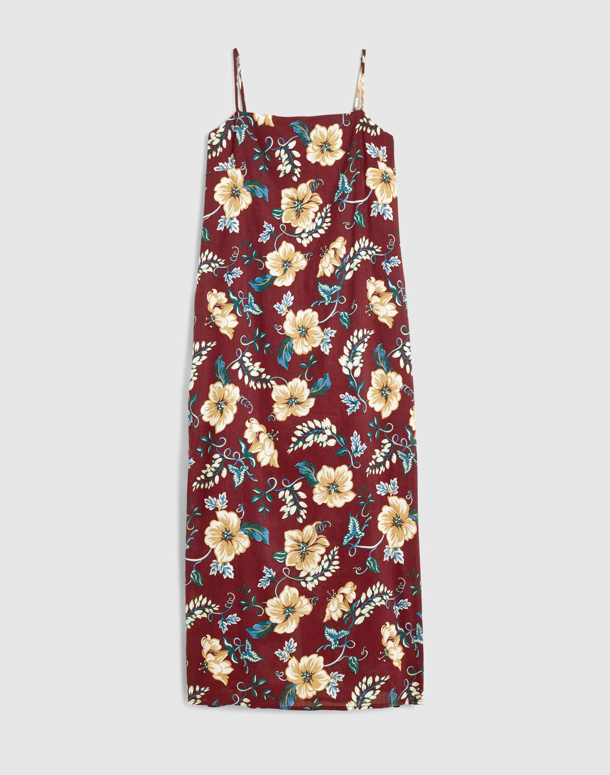 Squareneck Sleeveless Maxi Dress Dusty Merlot | Madewell