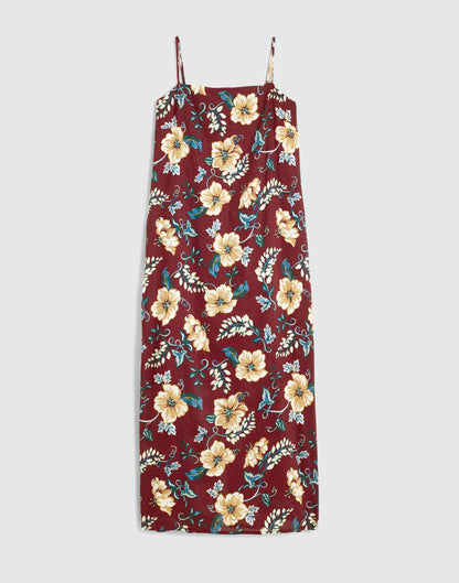 Squareneck Sleeveless Maxi Dress Dusty Merlot | Madewell