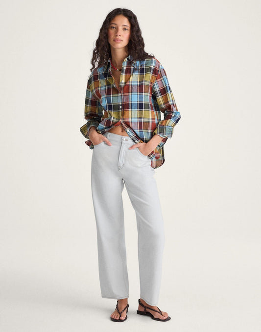 The Perfect Vintage Wide-Leg Crop Jean in Airy Denim Extracted Sky Wash | Madewell