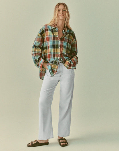 The Perfect Vintage Wide-Leg Crop Jean in Airy Denim Extracted Sky Wash | Madewell