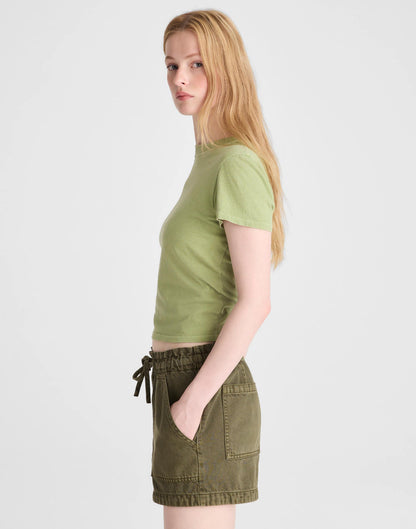 Pull-On Utility Shorts in Airy Denim Faded Ivy | Madewell