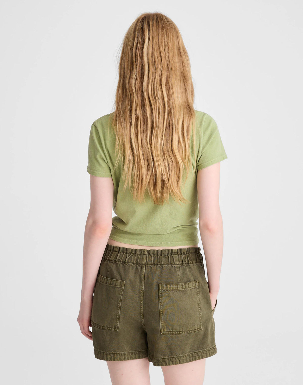 Pull-On Utility Shorts in Airy Denim Faded Ivy | Madewell