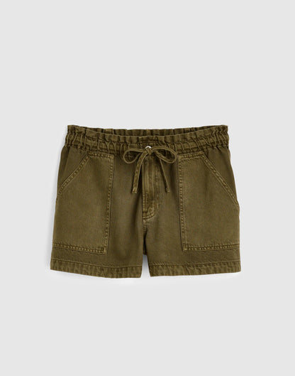 Pull-On Utility Shorts in Airy Denim Faded Ivy | Madewell