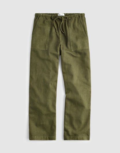 Pull-On Barrel-Leg Utility Pants in Airy Denim Faded Ivy | Madewell
