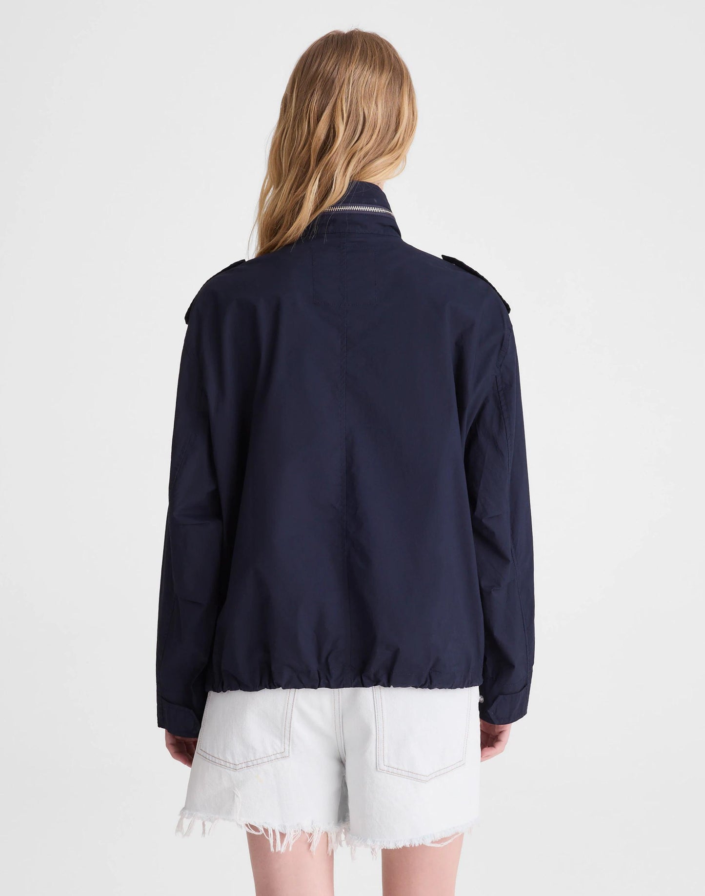 Field Jacket in Washed Poplin Classic Navy | Madewell