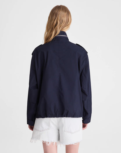Field Jacket in Washed Poplin Classic Navy | Madewell
