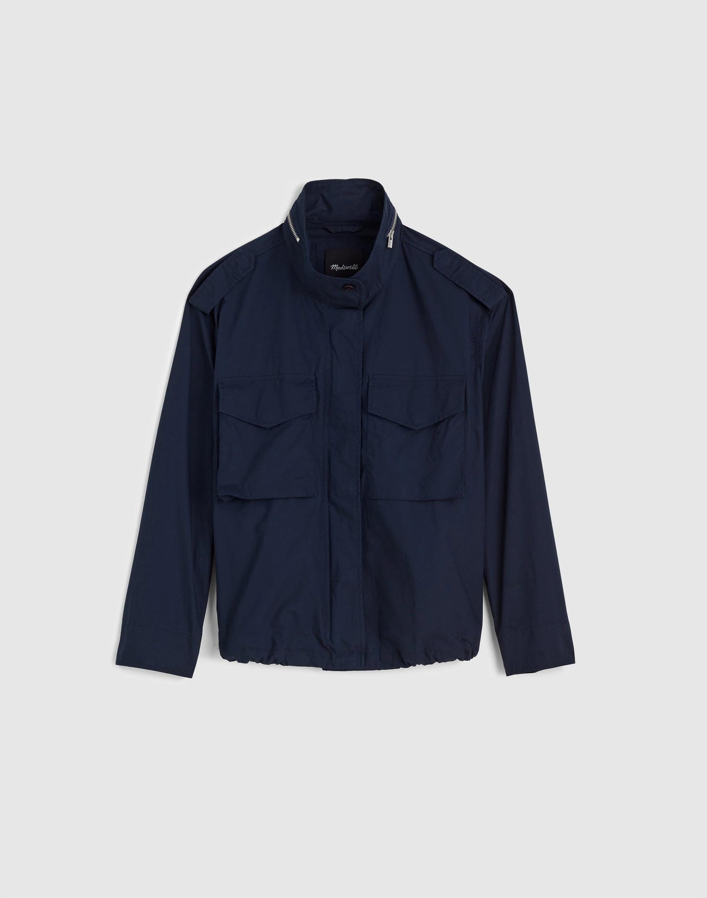 Field Jacket in Washed Poplin Classic Navy | Madewell