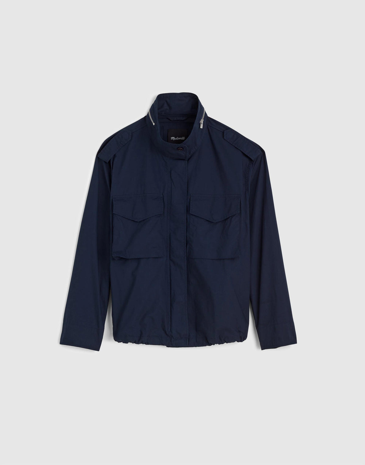 Field Jacket in Washed Poplin Classic Navy | Madewell
