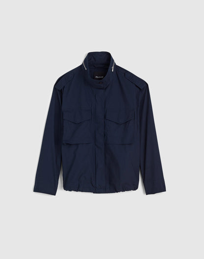 Field Jacket in Washed Poplin Classic Navy | Madewell