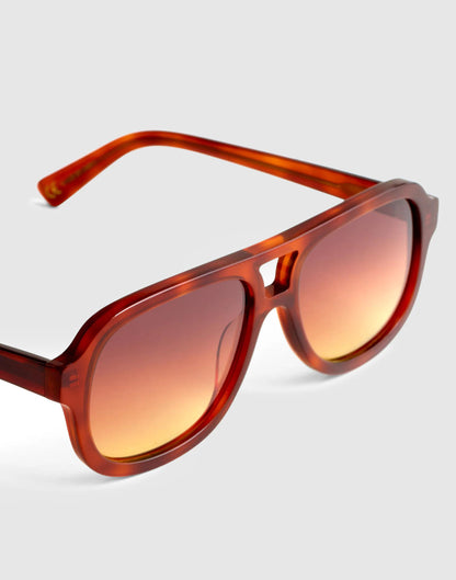 Logaan Aviator Sunglasses Dark Brown | Madewell