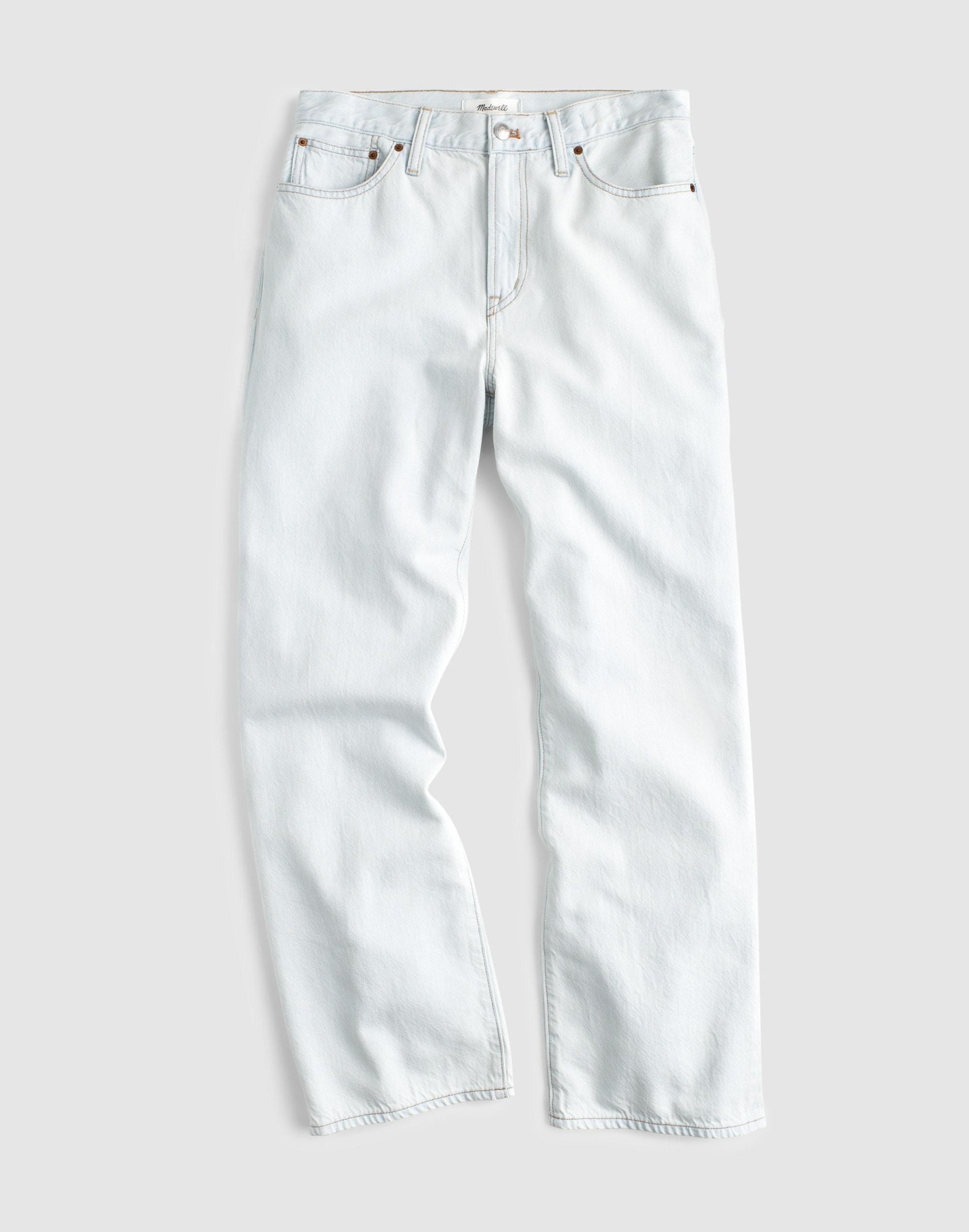 The Short Perfect Vintage Wide-Leg Crop Jean in Airy Denim Extracted Sky Wash | Madewell