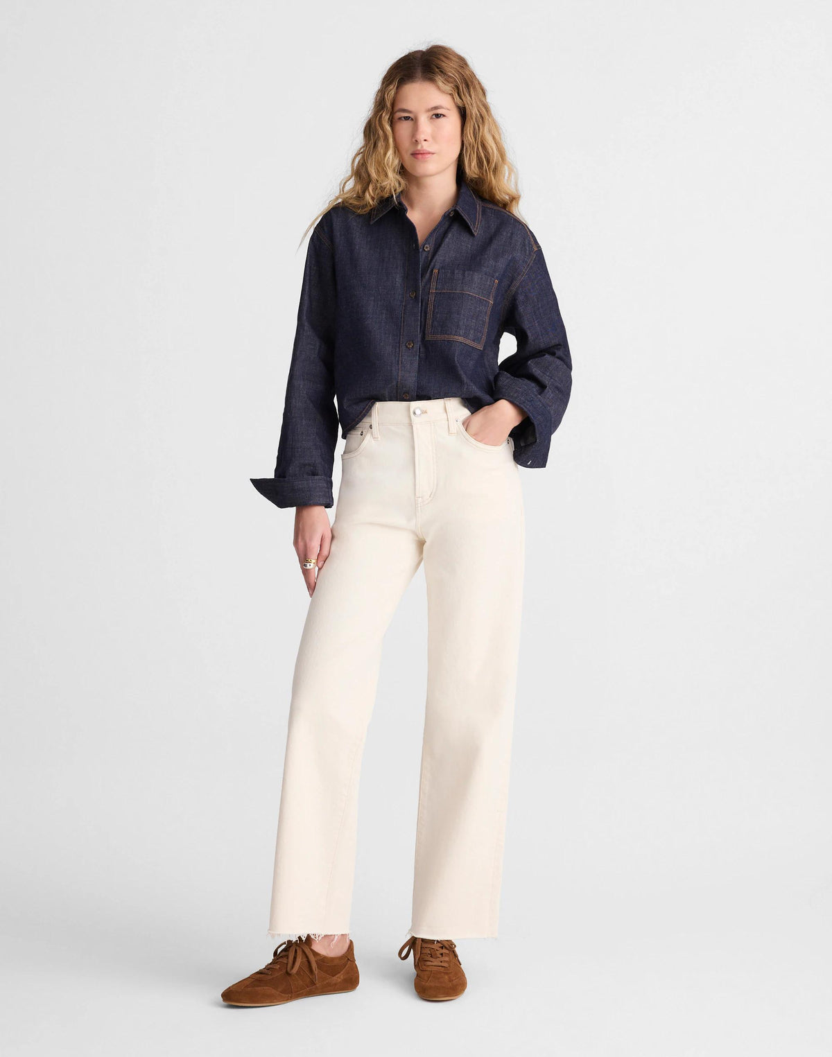 The Tall Perfect Vintage Wide-Leg Crop Jean Vintage Canvas | Madewell