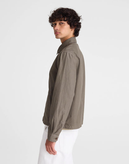 Zip Jacket in Cotton Twill Capers | Madewell