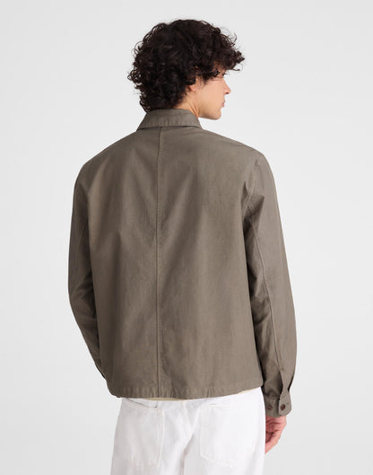 Zip Jacket in Cotton Twill Capers | Madewell